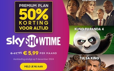 SkyShowtime actie: Nu 50% korting voor altijd