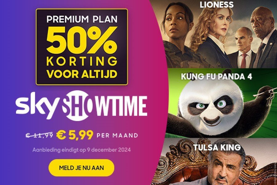 SkyShowtime actie: Nu 50% korting voor altijd