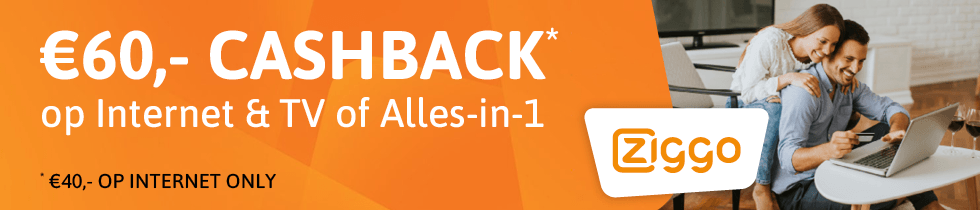 Ziggo cashback actie - maart 2025